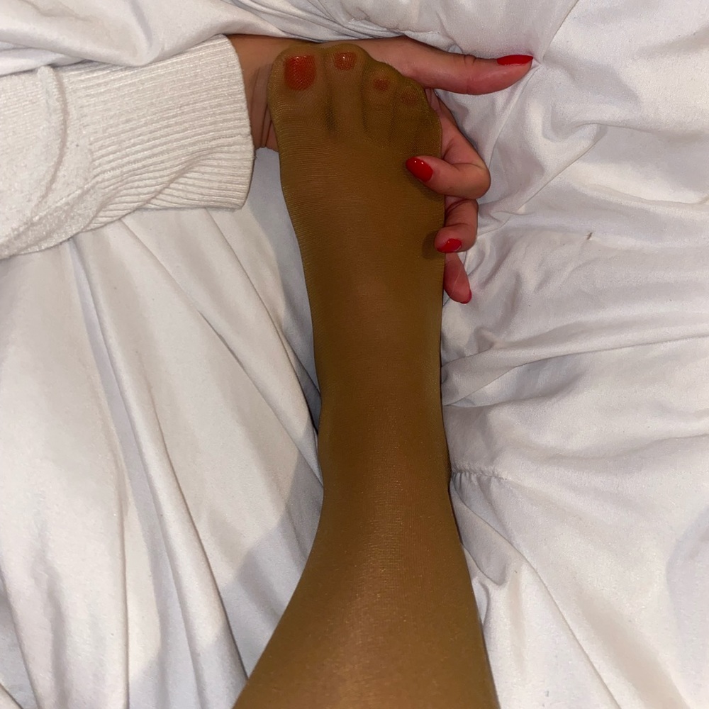 COPY - Tan/ beige pantyhose worn and like new available - Picture 3 of 7
